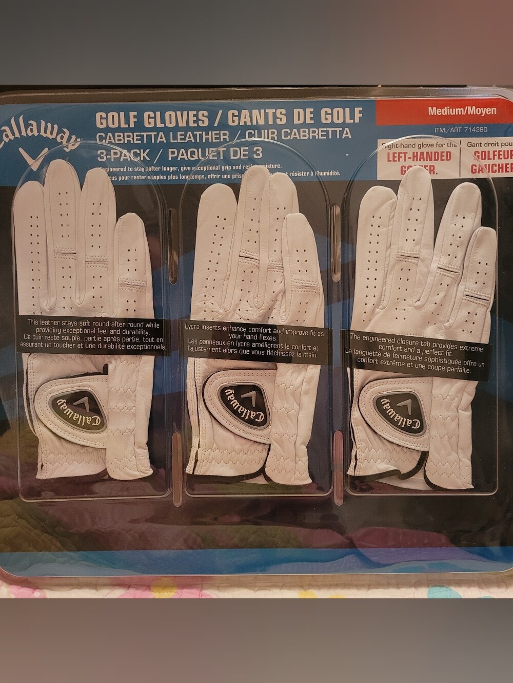 CALLAWAY GOLF GLOVES